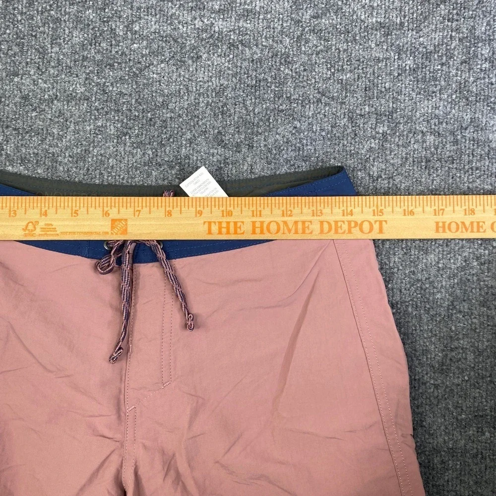 Patagonia Mens Scallop Hem Board Shorts Pink Navy Blue 28 STY86623 SP23